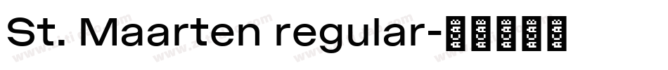 St. Maarten regular字体转换